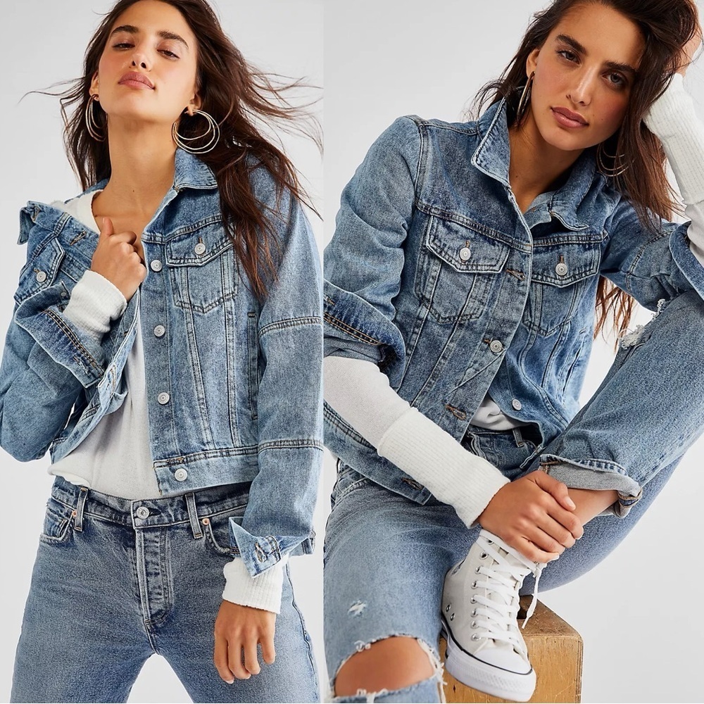 Free People Rumors Denim Jacket